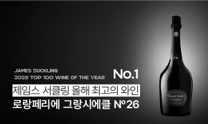 2023 제임스 서클링 TOP100 Wine of the year 1위 - 로랑페리에 그랑시에클 N26